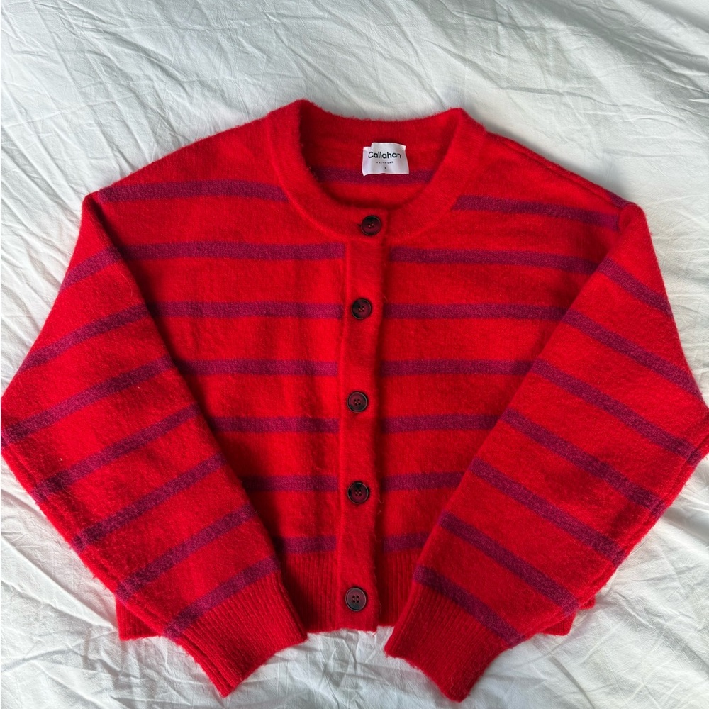 Callahan Knitwear Fiona Cardigan - Red